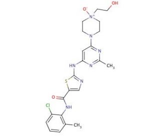 Dasatinib N-Oxide (CAS 910297-52-8) - chemical structure image