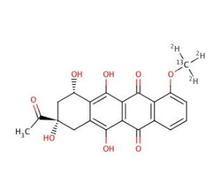 Daunomycinone-13C,d3 - chemical structure image