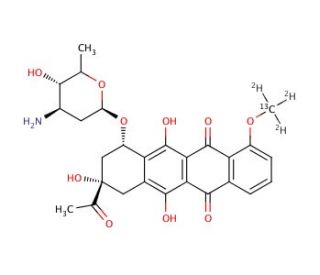 Daunorubicin-13C,d3 - chemical structure image