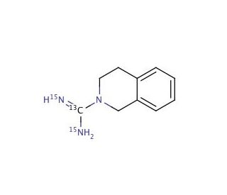 Debrisoquin-13C,15N2 Hemisulfate (CAS 1246814-89-0) - chemical structure image