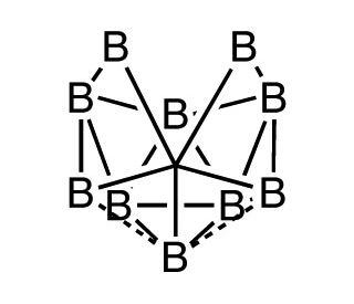 Decaborane(14) (CAS 17702-41-9) - chemical structure image