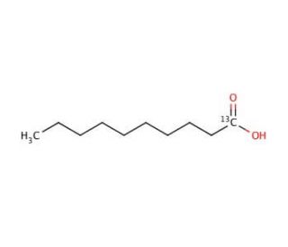 Decanoic acid-1-<sup>13</sup>C (CAS 84600-66-8) - chemical structure image