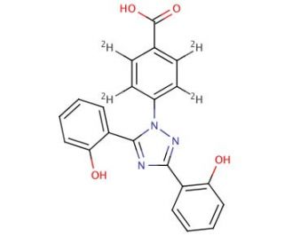 Deferasirox-d4 (CAS 1133425-75-8) - chemical structure image