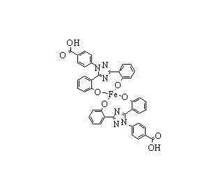 Deferasirox iron complex (CAS 554445-58-8) - chemical structure image