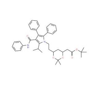 Defluoro Atorvastatin Acetonide tert-Butyl Ester (CAS 1105067-91-1) - chemical structure image