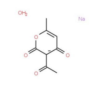 Dehydroacetic acid sodium salt monohydrate (CAS 64039-28-7) - chemical structure image