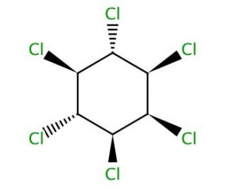 &delta;-BHC (CAS 319-86-8) - chemical structure image