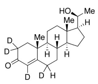 &Delta;4-Pregnen-20&alpha;-ol-3-one-(d4 Major) (CAS 145-14-2) - chemical structure image