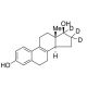 Δ8,9-Dehydro-17β-estradiol-16,16,17-d3 (major) - chemical structure image