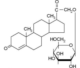Deoxycorticosterone 21-glucoside (CAS 4319-56-6) - chemical structure image