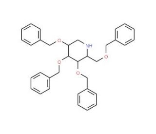 Deoxynojirimycin Tetrabenzyl Ether (CAS 69567-11-9) - chemical structure image