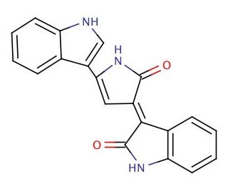 Deoxyviolacein (CAS 5839-61-2) - chemical structure image