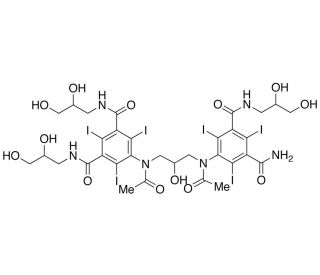 Des(2,3-dihydroxypropyl) iodixanol (CAS 255376-57-9) - chemical structure image