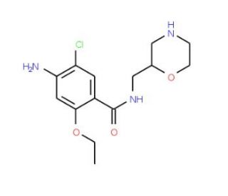Des-4-fluorobenzyl Mosapride (CAS 152013-26-8) - chemical structure image