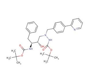 Des-N-(methoxycarbonyl)-L-tert-leucine Bis-Boc Atazanavir (CAS 198904-86-8) - chemical structure image