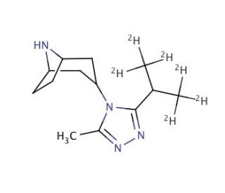 Des[1-(4,4-difluorocyclohexanecarboxamido)-1-phenylpropyl] Maraviroc-d6 - chemical structure image