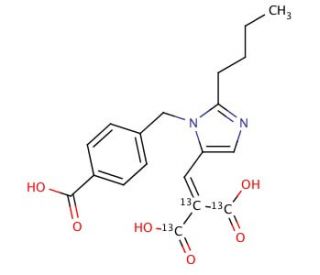 Des[2-(2-thienylmethyl)] Eprosartan-2-carboxylic Acid-13C3 - chemical structure image