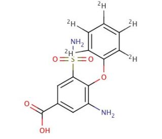 Desbutyl Bumetanide-d5 (CAS 1072125-54-2) - chemical structure image