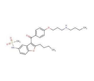 Desbutyl Dronedarone-d6 HCl (CAS 141626-35-9) - chemical structure image
