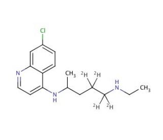 Desethyl Chloroquine-d4 (CAS 1215797-41-3) - chemical structure image