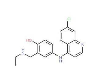 Desethylamodiaquine-ethyl-d5 (CAS 79352-78-6 (unlabeled)) - chemical structure image
