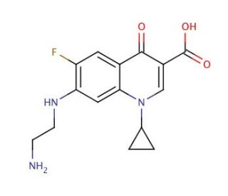 Desethylene Ciprofloxacin, Hydrochloride (CAS 528851-31-2) - chemical structure image