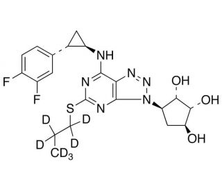 Deshydroxyethoxy ticagrelor-d7 (CAS 220347-05-7) - chemical structure image