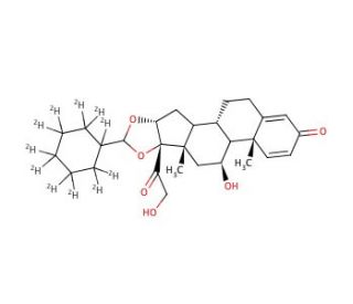 Desisobutyryl Ciclesonide-d11 (Mixture of Diastereomers) - chemical structure image