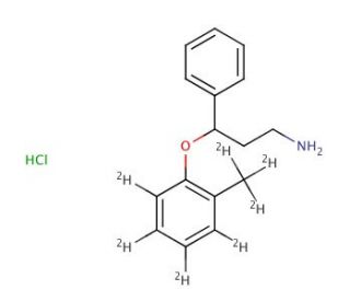 Desmethyl Atomoxetine-d7 Hydrochloride Salt - chemical structure image