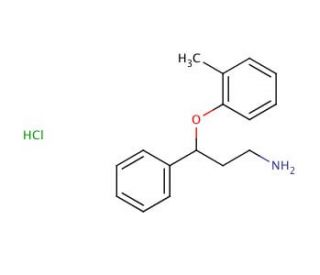 Desmethyl Atomoxetine Hydrochloride (CAS 881995-46-6) - chemical structure image