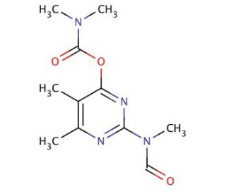 Desmethyl-formamido-pirimicarb (CAS 27218-04-8) - chemical structure image