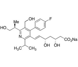 Desmethyl Hydroxy Cerivastatin Sodium Salt (CAS 201793-00-2) - chemical structure image