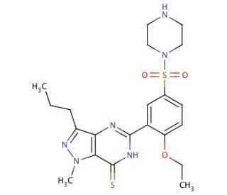 Desmethyl Thiosildenafil (CAS 479073-86-4) - chemical structure image