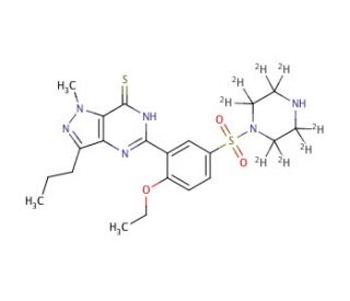 Desmethyl Thiosildenafil-d8 - chemical structure image