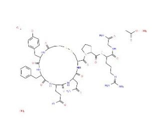 Desmopressin acetate (CAS 16679-58-6 (free base)) - chemical structure image