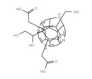 Deuteroporphyrin IX 2,4 bis ethylene glycol (CAS 623946-72-5) - chemical structure image