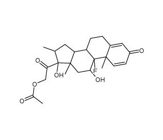 Dexamethasone Acetate (CAS 1177-87-3) - chemical structure image