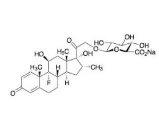 Dexamethasone &beta;-D-Glucuronide Sodium Salt (CAS 105088-08-2) - chemical structure image
