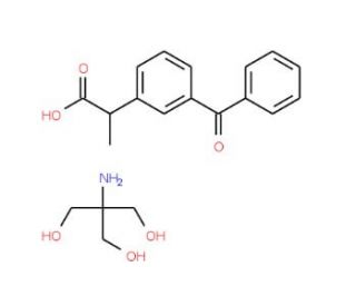 Dexketoprofen trometamol (CAS 156604-79-4) - chemical structure image