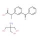 Dexketoprofen trometamol (CAS 156604-79-4) - chemical structure image