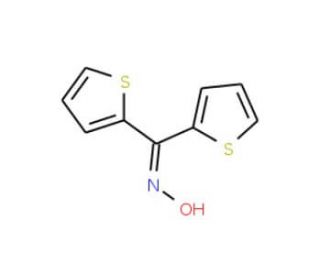 Di-2-thienyl ketoxime (CAS 10558-44-8) - chemical structure image