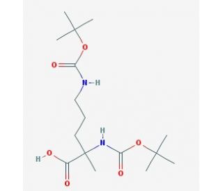 Di-Boc-alpha-methyl-DL-ornithine (CAS 1219378-96-7) - chemical structure image