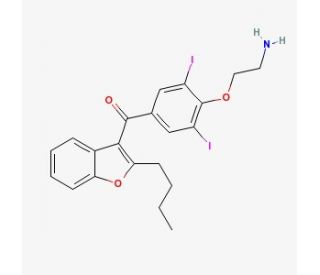Di-N-desethyl Amiodarone (CAS 94317-95-0) - chemical structure image