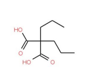 Di-n-propylmalonic acid (CAS 1636-27-7) - chemical structure image