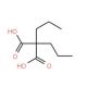 Di-n-propylmalonic acid (CAS 1636-27-7) - chemical structure image