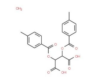 Di-p-toluoyl-L-tartaric acid monohydrate (CAS 71607-32-4) - chemical structure image