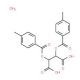 Di-p-toluoyl-L-tartaric acid monohydrate (CAS 71607-32-4) - chemical structure image