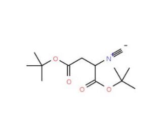 Di-tert-butyl 2-isocyanosuccinate (CAS 1027757-05-6) - chemical structure image