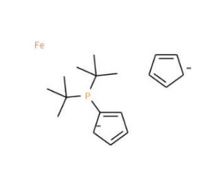 Di-tert-butylphosphinoferrocene (CAS 223655-16-1) - chemical structure image