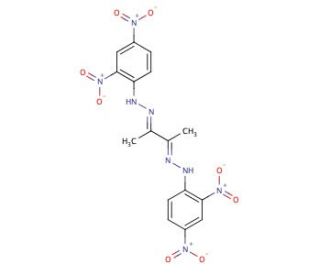Diacetyl Bis(2,4-dinitrophenylhydrazone) (CAS 1179-29-9) - chemical structure image